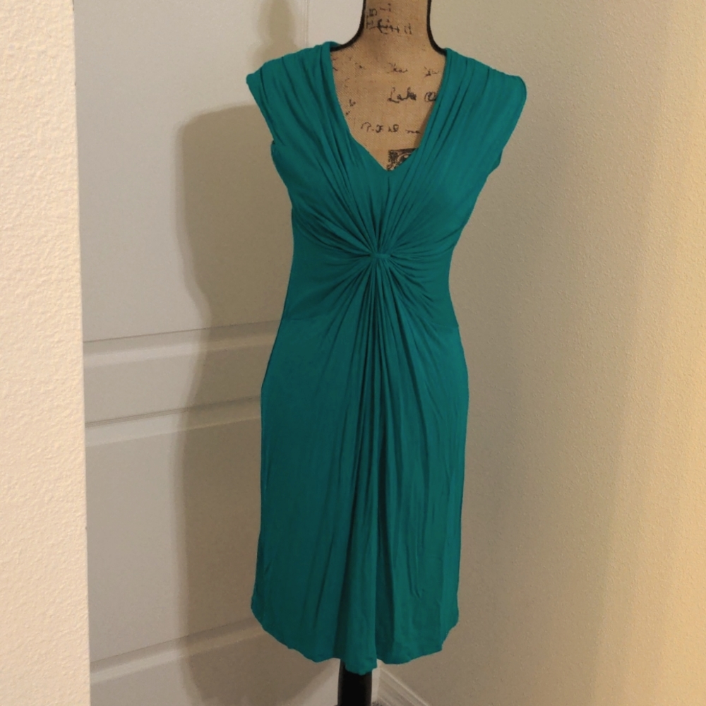 Calvin Klein Twist Knot Ruched Front Dress